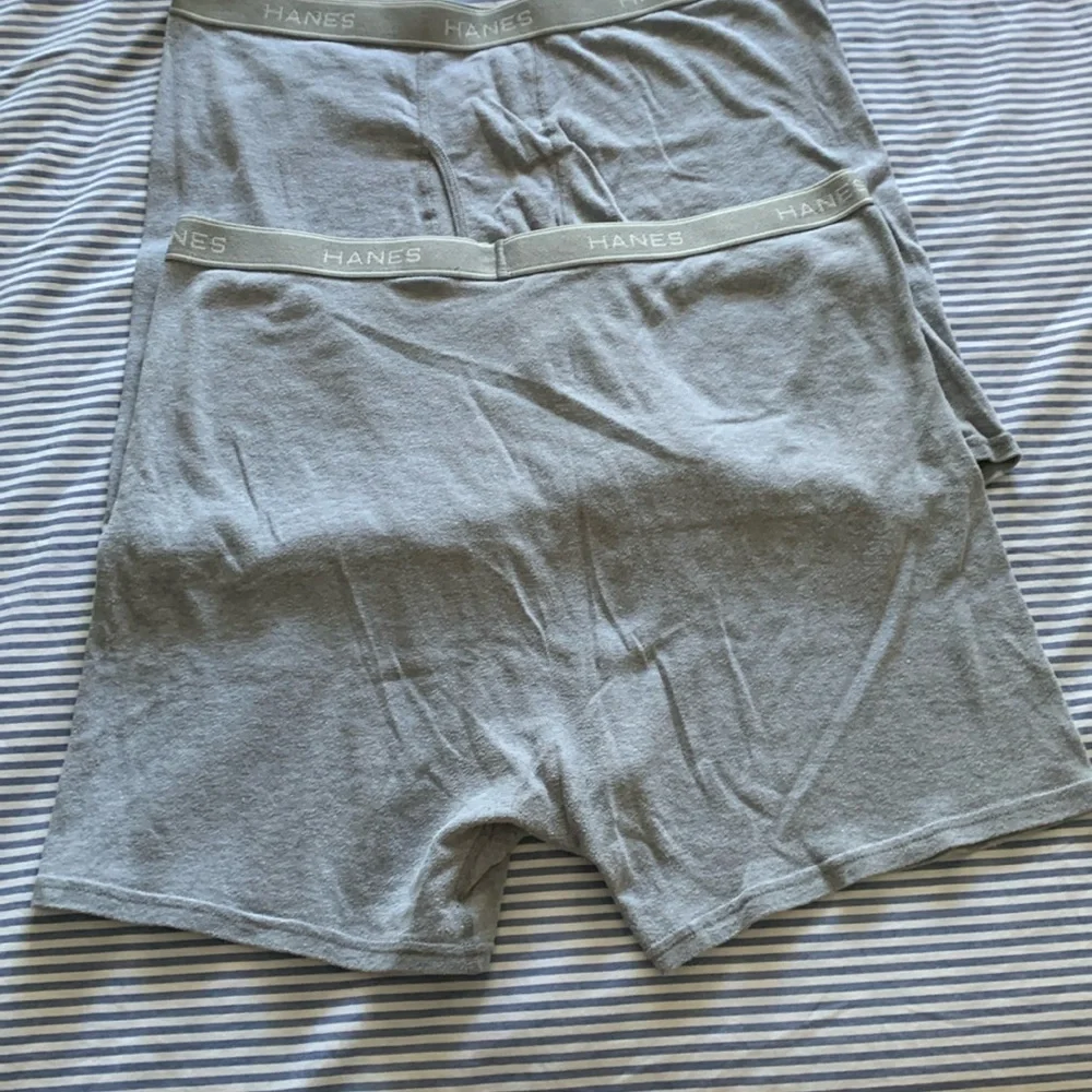 4 Men’s Hanes Cotton Blend Boxer Briefs 3XL Gray Black Comfort Flex Underwear - Picture 4 of 8